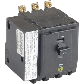 Schneider Electric Thermal Magnetic Circuit Breaker; 3-Pole; 50A; 240VAC; Lever; Box Lug Terminal; UL 489